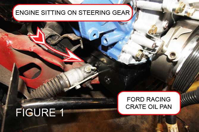 Engine Sitting on Steering Gear